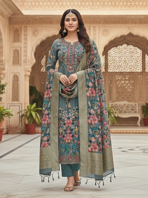 Designer Chanderi Suit