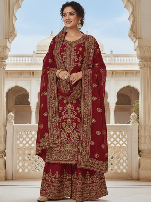 Party Wear Embroidered Ladies Suit